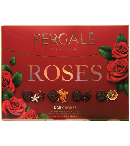 PERGALE ROSES - פרליני שוקולד מריר