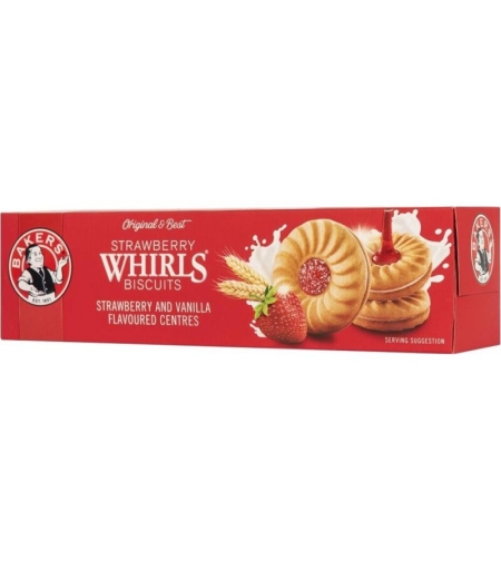 Bakers Strawberry Whirls 200 gr 