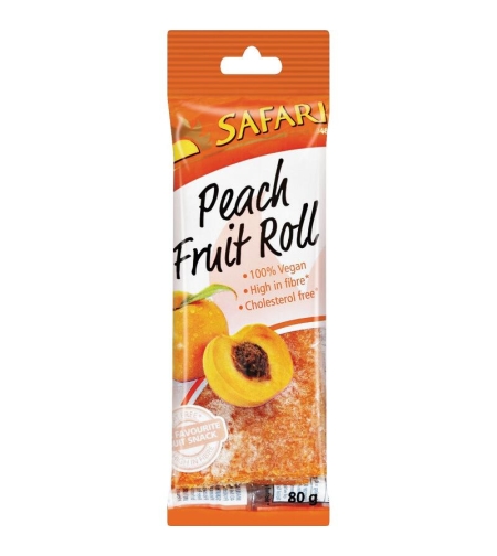 Safari Fruit Roll Peach 80gr