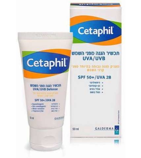 צטאפיל SPF 50+ - קרם הגנה לפנים Cetaphil SPF 50