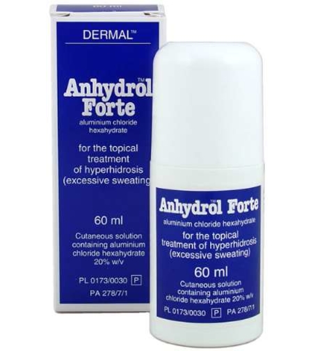 אנהידרול פורטה - תכשיר להזעת יתר Anhydrol Forte