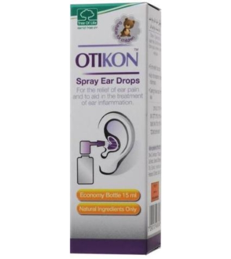 אוטיקון טיפות - להקלה בכאב ודלקת אוזניים Otikon
