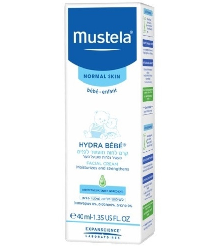 מוסטלה - קרם לחות מועשר לפנים Mustela Hydra-Bebe Facial Cream