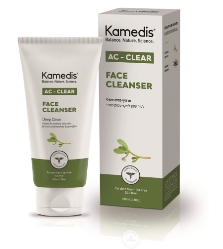 קמדיס - תרחיץ פנים טיפולי לעור שמן Kamedis AC-Clear Face Cleanser