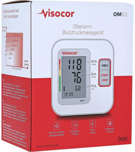 ויזוקור OM60 מד לחץ דם דיגיטלי לזרוע Visocor OM60
