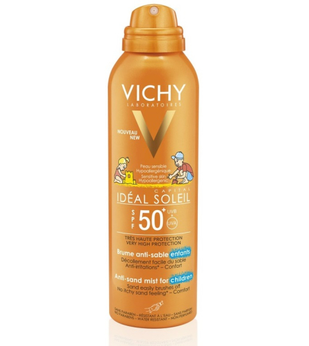 וישי - אידיאל סוליי ספריי הגנה דוחה חול לילדים Vichy Ideal Soleil Anti-Sand Spray