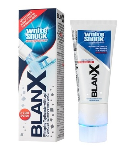 בלאנקס וויט שוק משחת שיניים עם לד BlanX White Shock Led