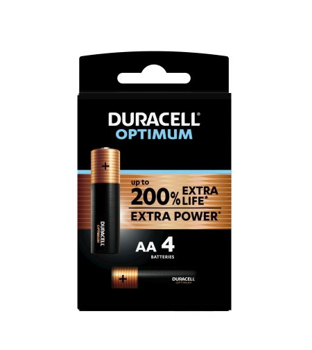 דורסל / DURACELL  - סוללות AA אופטימום (4 יחידות)