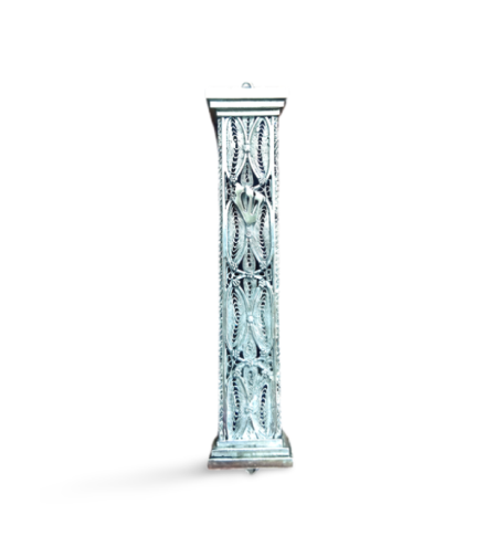Pure silver pillar mezuzah