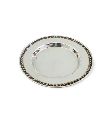 Plate for a pure silver 