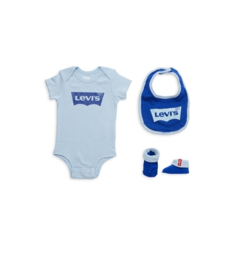 מארז לתינוק/ת 3 חלקים Levi's תכלת כחול מידה 6-12 חודשים
