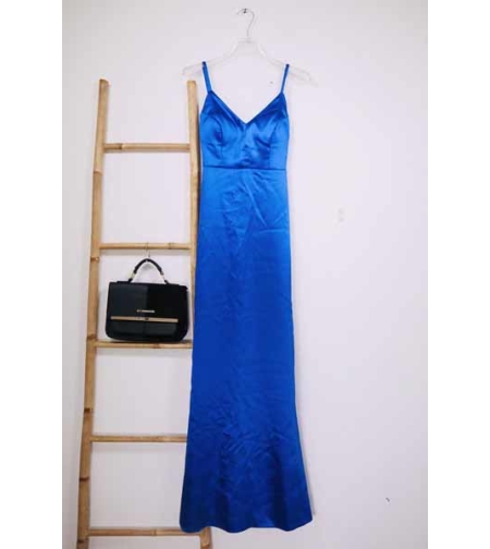 שמלת ערב בסטאן כחול- XXS