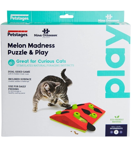משחק חשיבה לחתול - Melon madness puzzle and play