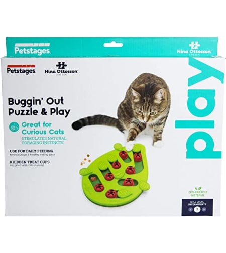 משחק חשיבה לחתול -Buggin' Out Puzzle & Play
