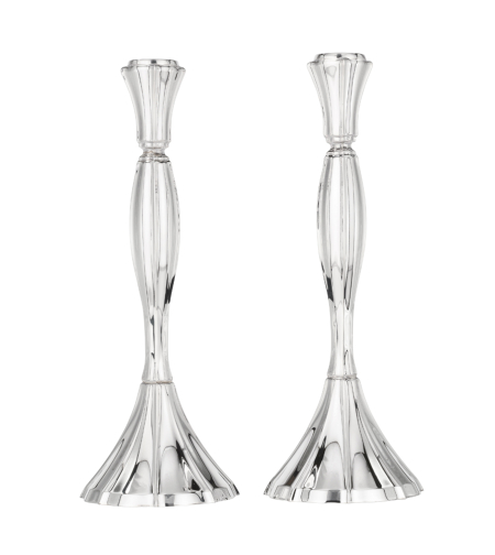 candlestick curtain pure silver