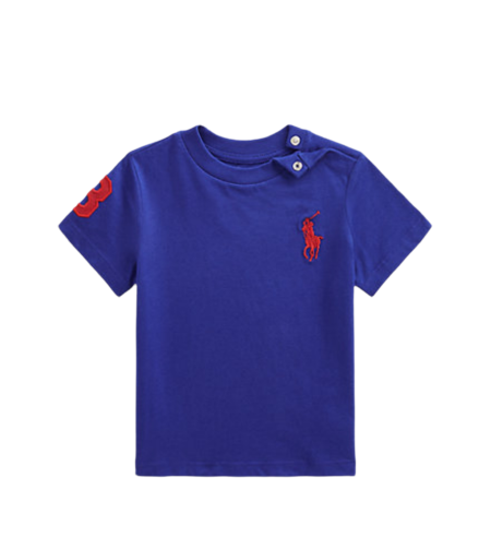 חולצת Ralph lauren בייבי ספורטיבי פוני גדול כחול