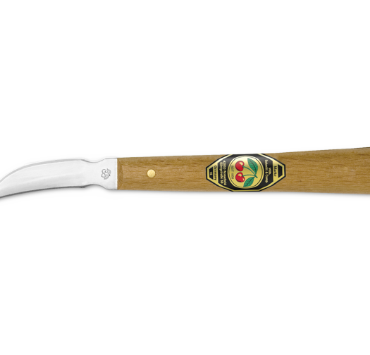 סכין גילוף מסורתית, ידית עץ, להב מעוגל דו צדדי 3353 קירשן