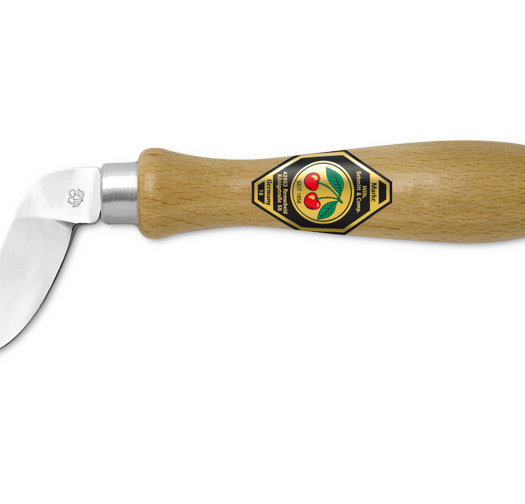 סכין גילוף מסורתית, ידית עץ, להב מעוגל מכופף 3360 קירשן