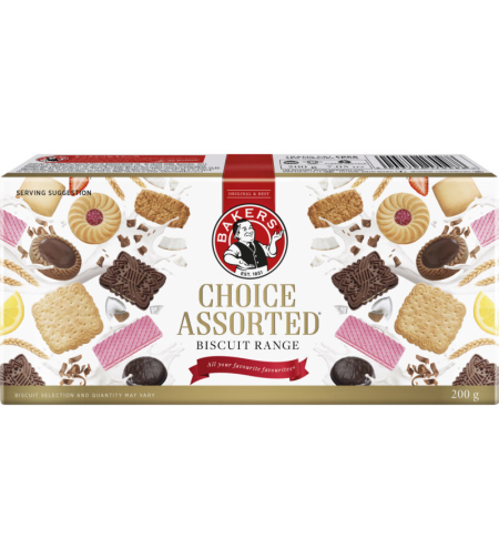 Bakers Choice Assorted Biscuits 200 gr - Clearance