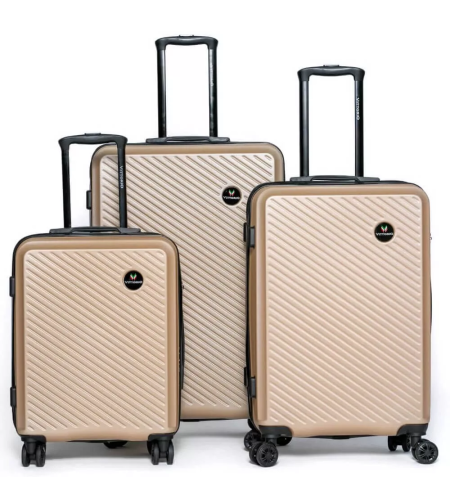 סט 3 מזוודות יוקרתיות מבית המותג VITTORIO דגם MILAN.