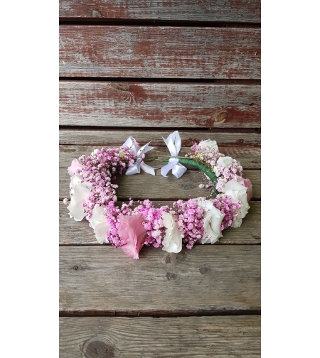 Pink Lisianthus and Gibsons Flower Crown