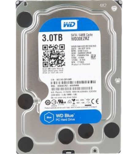 WD HDD 3.0TB 5400 64MB SATA3 3.5 Blue Western Digital