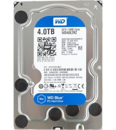 WD HDD 4.0TB 5400 64MB SATA3 3.5 Blue Western Digital