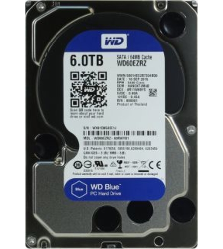 WD HDD 6.0TB 5400 64MB SATA3 3.5 Blue Western Digital
