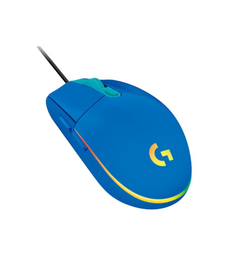עכבר גיימרים חוטי כחול Logitech G102 Lightsync