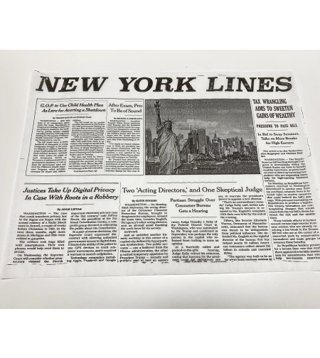 נייר עיתון דגם ניו יורק 40*30 (25 יח')