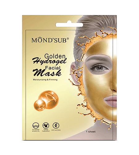 מונד סאב - מסיכת הידרוג'ל זהב לפנים | ללחות ומיצוק העור | MOND'SUB
