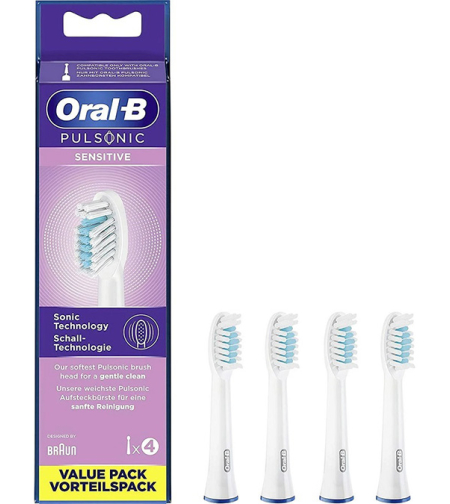 אורל בי - ראשי מברשות שיניים | פולסוניק סנסיטיב | 4 יחידות | ORAL B