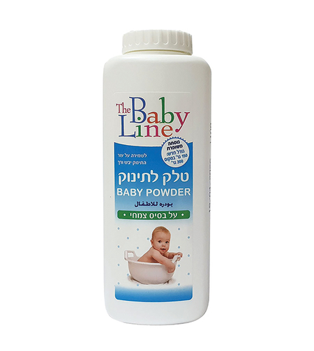 בייבי ליין - טלק לתינוק | על בסיס צמחי | 150 גרם | THE BABY LINE