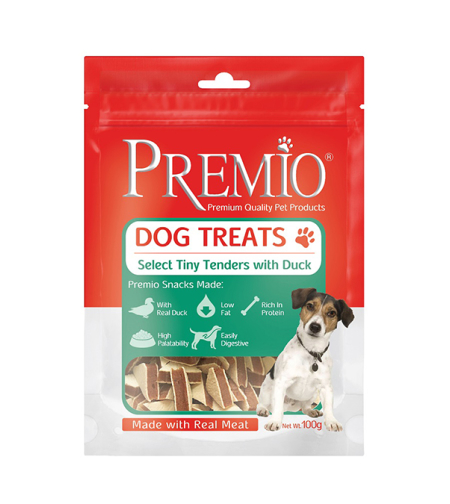 פרמיו - חטיפי ברווז | לכלב | 100 גרם | PREMIO | DOG TREATS