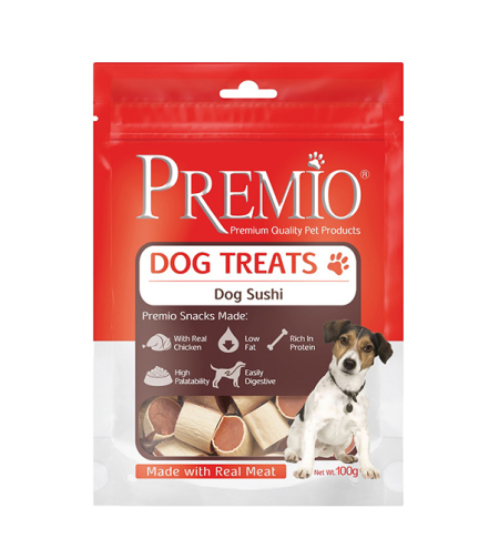 פרמיו - חטיף סושי | לכלב | 100 גרם | PREMIO | DOG TREATS