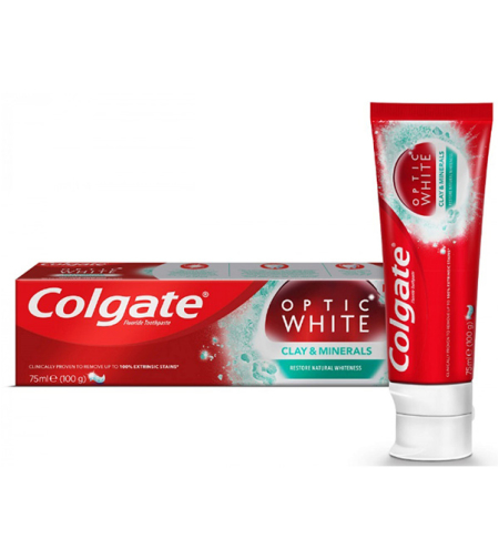 קולגייט - משחת שיניים | מעושרת בחימר ומינרלים | 75 מ
