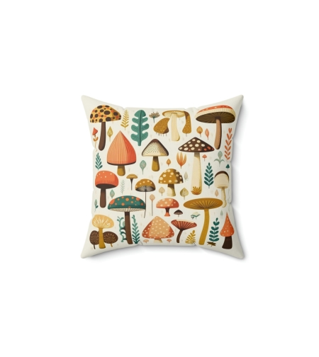 FungiVibe Mushroom Decorative Pillow - Cozy, Unique Home Decor - FungiFly