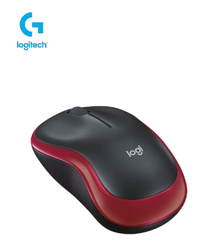 עכבר אלחוטי אדום Logitech Wireless  Mouse M185