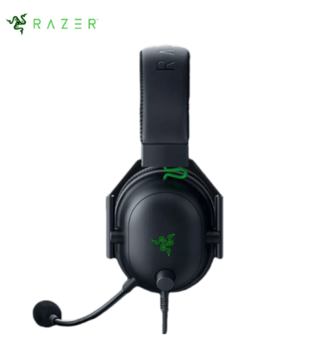 אוזניות גיימינג חוטיות Razer BlackShark V2 USB בצבע שחור