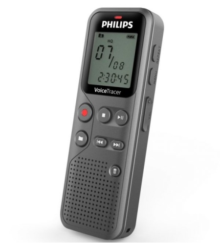 טייפ מנהלים דיגיטלי 8GB קומפקטי ונוח Philips DVT1120