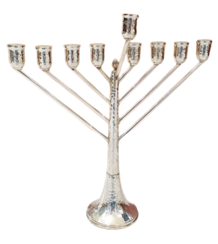 pure silver Menorah Ramban (Chabad) Hammer