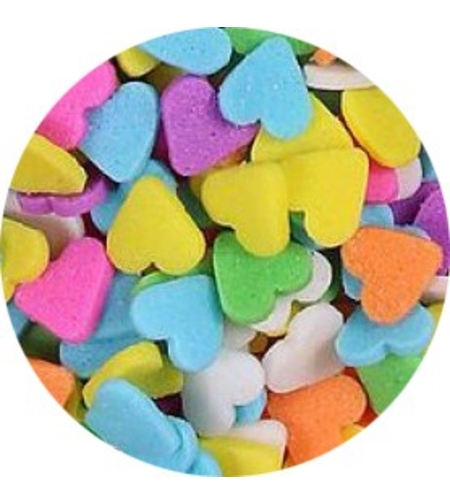 סוכריות קישוט לב צבעוני 65 גרם
