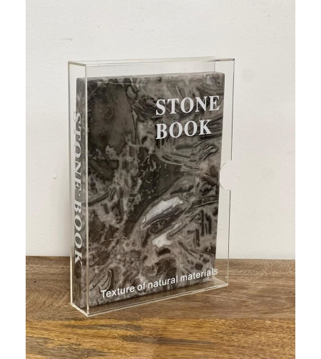 STONE BOOK BROWN MARBLE