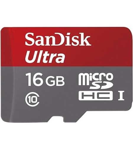 כרטיס זיכרון SANDISK ULTRA MICROSDHC/SDXC UHS-I MEMORY CARD 16GB 80MB