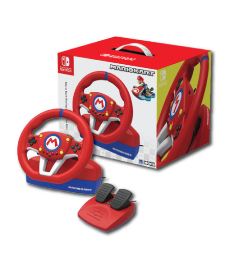 הגה מירוצים עם דוושות HORI MarioKart Racing Wheel Pro Mini