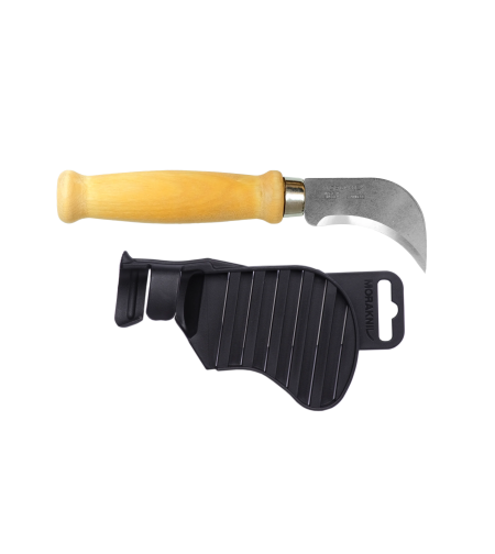 סכין קרס לעבודה ידית עץ, מורה-קניב שבדיה -  MORAKNIV ROOFING FELT KNIFE W/H