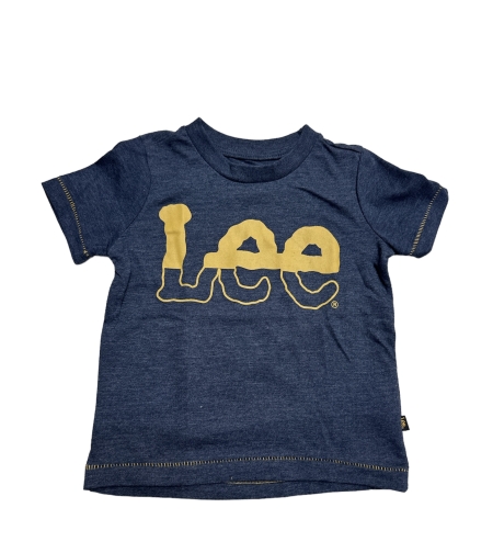 חולצת טריקו Lee כחול כהה לוגו בזהב