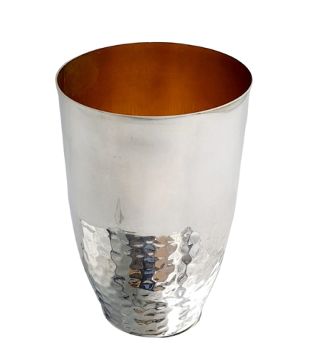 sterling silver half-half kiddush cup