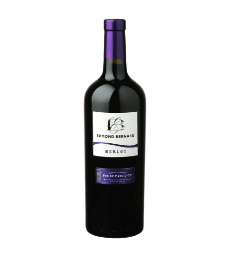 יין צרפתי אדמונד ברנארד מרלו אדום יבש 750 מ
