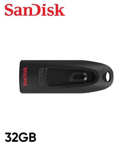 זיכרון נייד SanDisk Ultra USB 3.0 Flash Drive 32GB